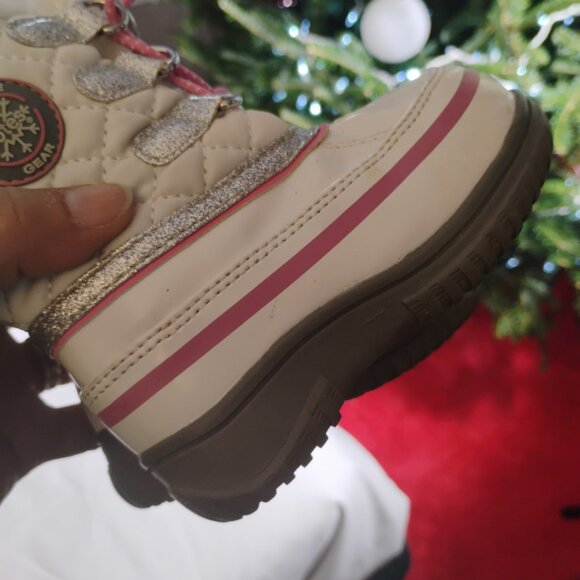 Totés Adventure Gear Toddler Girls Winter Boots Faux Fur Lined Size 5 - Picture 2 of 5